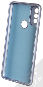 1Mcz Metallic TPU ochranný kryt pro Motorola Moto E20 modrá (blue) zepředu