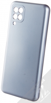 1Mcz Metallic TPU ochranný kryt pro Samsung Galaxy A12, Galaxy M12 modrá (blue)