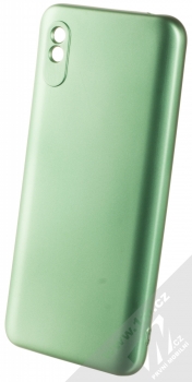 1Mcz Metallic TPU ochranný kryt pro Xiaomi Redmi 9A, Redmi 9AT zelená (green)