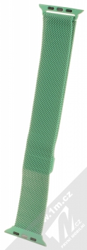 1Mcz Milanese magnetický řemínek z leštěného kovu pro Apple Watch 42mm, Watch 44mm, Watch 45mm mátově zelená (mint green) zezadu