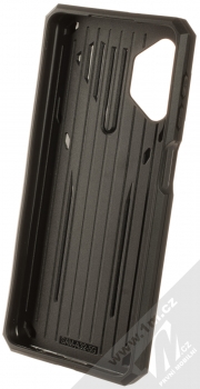 1Mcz Phantom odolný ochranný kryt se stojánkem pro Samsung Galaxy A32 celočerná (all black) zepředu