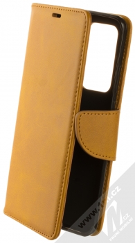 1Mcz Porter Book flipové pouzdro pro Huawei P40 Pro okrově hnědá (ochre brown)