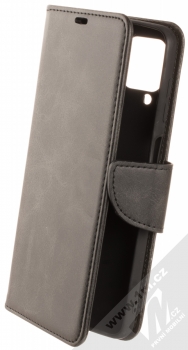 1Mcz Porter Book flipové pouzdro pro Samsung Galaxy A12, Galaxy M12 černá (black)