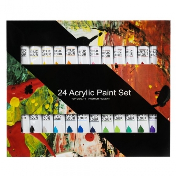 1Mcz Sada akrylových barev 24 x 12ml vícebarevné (multicolored)