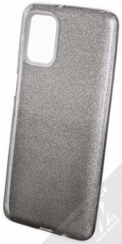 1Mcz Shining Duo TPU třpytivý ochranný kryt pro Samsung Galaxy M31s stříbrná černá (silver black)