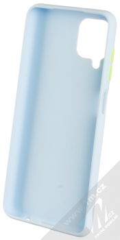 1Mcz Solid TPU ochranný kryt pro Samsung Galaxy A12 světle modrá (light blue) zepředu