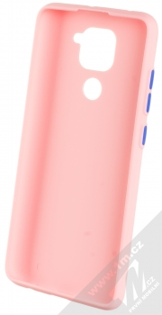1Mcz Solid TPU ochranný kryt pro Xiaomi Redmi Note 9 světle růžová (light pink) zepředu