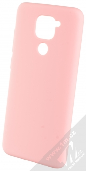 1Mcz Solid TPU ochranný kryt pro Xiaomi Redmi Note 9 světle růžová (light pink)