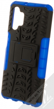 1Mcz Tread Stand odolný ochranný kryt se stojánkem pro Samsung Galaxy A32 5G, Galaxy M32 5G modrá černá (blue black)