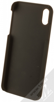 1Mcz WoodPlate ochranný kryt pro Apple iPhone XS Max mahagonově hnědá (mahogany brown) zepředu