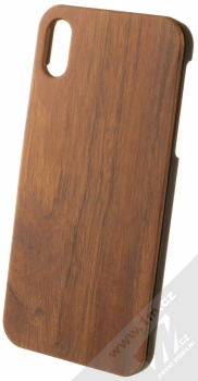 1Mcz WoodPlate ochranný kryt pro Apple iPhone XS Max mahagonově hnědá (mahogany brown)