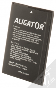 Aligator originální baterie pro Aligator S6000 Duo zezadu
