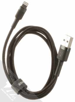 Baseus Cafule Cable opletený USB kabel s Apple Lightning konektorem (CALKLF-BG1) šedá černá (grey black) komplet