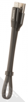 Baseus Nimble Cable plochý USB kabel délky 23cm s Apple Lightning konektorem (CALMBJ-B01) černá (black) komplet