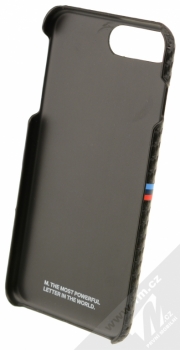BMW M Carbon Hard Case ochranný kryt pro Apple iPhone 7 Plus (BMHCP7LMSSCA) černá (carbon black) zepředu