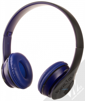 Borofone BO4 Charming Rhyme Bluetooth stereo sluchátka černá modrá (black blue) zezadu 