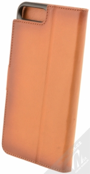 Bugatti Zurigo Full Grain Leather Booklet Case flipové pouzdro z pravé kůže pro Apple iPhone 7 Plus, iPhone 8 Plus hnědá (cognac) zezadu