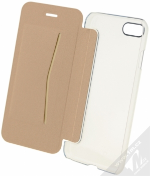 CellularLine Clear Book flipové pouzdro pro Apple iPhone 7 zlatá (gold) otevřené