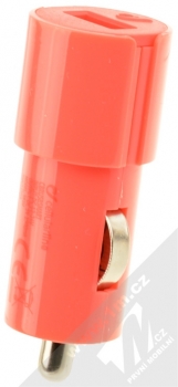 CellularLine Style&Color USB Car Charger nabíječka do auta s USB výstupem 1A růžová (pink) zezadu