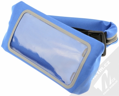 CellularLine Waistband View Running elastické sportovní pouzdro na pas pro mobilní telefon, mobil, smartphone modrá (blue)