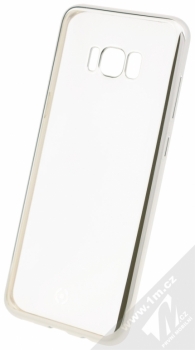 Celly Laser TPU ochranný kryt pro Samsung Galaxy S8 Plus stříbrná (silver)