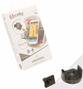 Celly Minigrip Evo držák do mřížky ventilace v automobilu pro mobilní telefon, mobil, smartphone černá (black) balení