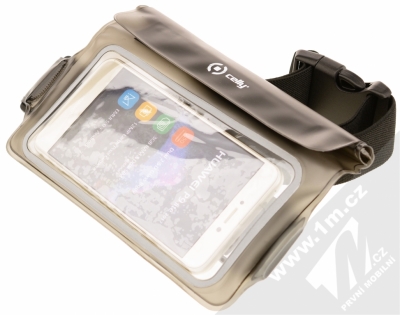 Celly Splash Belt vodotěsné sportovní pouzdro na pas pro mobilní telefon, mobil, smartphone do 5,7 s telefonem