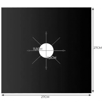 1Mcz SN1 Teflonová podložka na sporák 4ks černá (black)