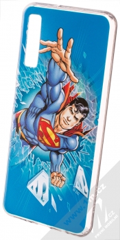 DC Comics Superman 005 TPU ochranný silikonový kryt s motivem pro Samsung Galaxy A7 (2018) modrá (blue)