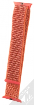 Devia Nylon Sport Band nylonový pásek na zápěstí pro Apple Watch 42mm, Watch 44mm, Watch 45mm, Watch Ultra 49mm oranžová (nectarine) v přímce