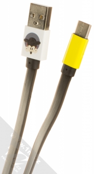 Disney Mickey Mouse Vykukuje USB kabel s USB Type-C konektorem bílá žlutá (white yellow)
