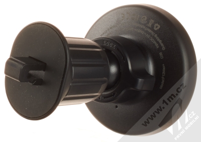Dudao F12Max 15W magnetický držák s bezdrátovým nabíjením do mřížky ventilace automobilu černá (black) zezadu
