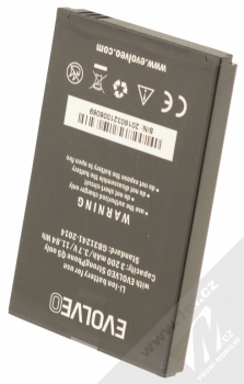 Evolveo originální baterie pro Evolveo StrongPhone Q5 vzhůru nohama zepředu