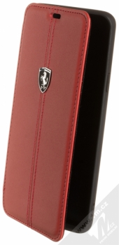 Ferrari Heritage Real Leather flipové pouzdro pro Samsung Galaxy S9 Plus (FEHDEFLBKS9LRE) červená (red)