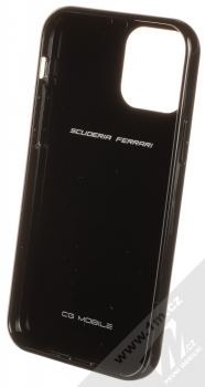 Ferrari Scuderia Carbon ochranný kryt pro Apple iPhone 12, iPhone 12 Pro (FERCAHCP12MBK) černá (black) zepředu