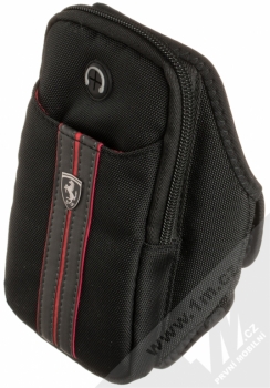 Ferrari Training Armband sportovní pouzdro na paži pro mobilní telefon, mobil, smartphone od 5.5 (FEHABI8LBK) černá (black)