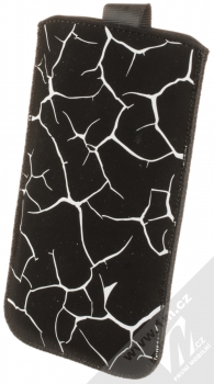 Fixed Velvet 4XL pouzdro pro mobilní telefon, mobil, smartphone (FIXVEL-050-4XL) černá praskliny (black cracks) zezadu