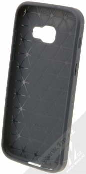Forcell Carbon ochranný kryt pro Samsung Galaxy A3 (2017) šedomodrá (graphite) zepředu