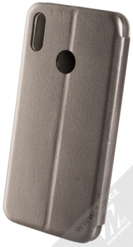 Forcell Elegance Book flipové pouzdro pro Huawei Y7 (2019) kovově šedá (steel) zezadu