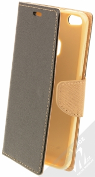 Forcell Fancy Book flipové pouzdro pro Huawei P10 Lite černá zlatá (black gold)