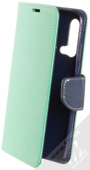 Forcell Fancy Book flipové pouzdro pro Huawei P20 Lite (2019) mátově zelená modrá (mint blue)