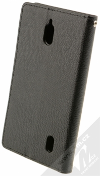 Forcell Fancy Book flipové pouzdro pro Huawei Y625 černá (black) zezadu