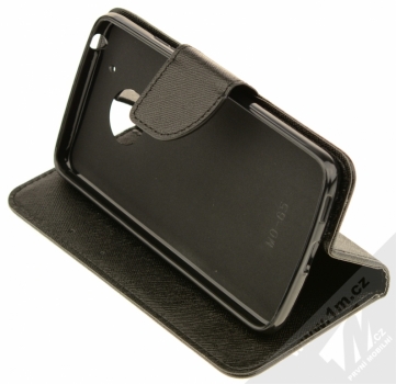 Forcell Fancy Book flipové pouzdro pro Moto G5 černá (black) stojánek
