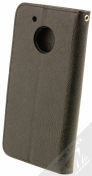 Forcell Fancy Book flipové pouzdro pro Moto G5 černá (black) zezadu