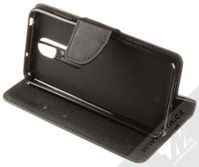Forcell Fancy Book flipové pouzdro pro Nokia 6.1 Plus černá (black) stojánek