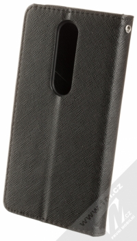 Forcell Fancy Book flipové pouzdro pro Nokia 6.1 Plus černá (black) zezadu