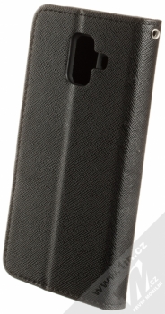 Forcell Fancy Book flipové pouzdro pro Samsung Galaxy A6 (2018) černá (black) zezadu
