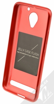 Forcell Jelly Case TPU ochranný silikonový kryt pro Lenovo Vibe C2 červená (red) zepředu