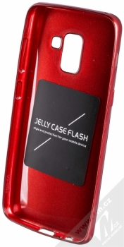Forcell Jelly Case TPU ochranný silikonový kryt pro Samsung Galaxy A8 (2018) červená (red) zepředu