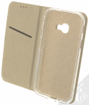 Forcell Magic Book flipové pouzdro pro Samsung Galaxy Xcover 4 stříbrná (silver) otevřené